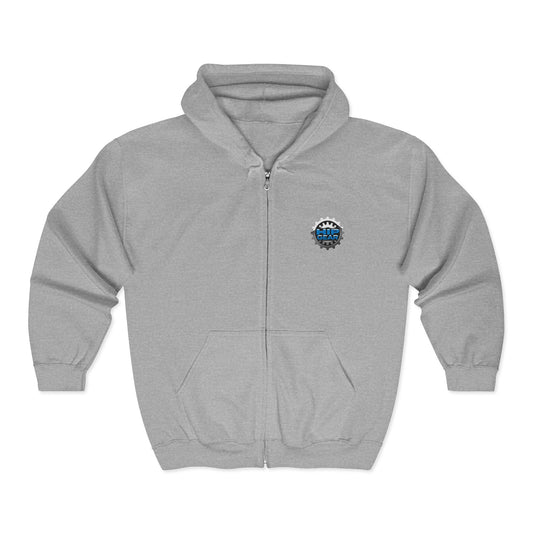 Concrete Royalty Zip Hoodie – Colorful Graffiti Streetwear Printify