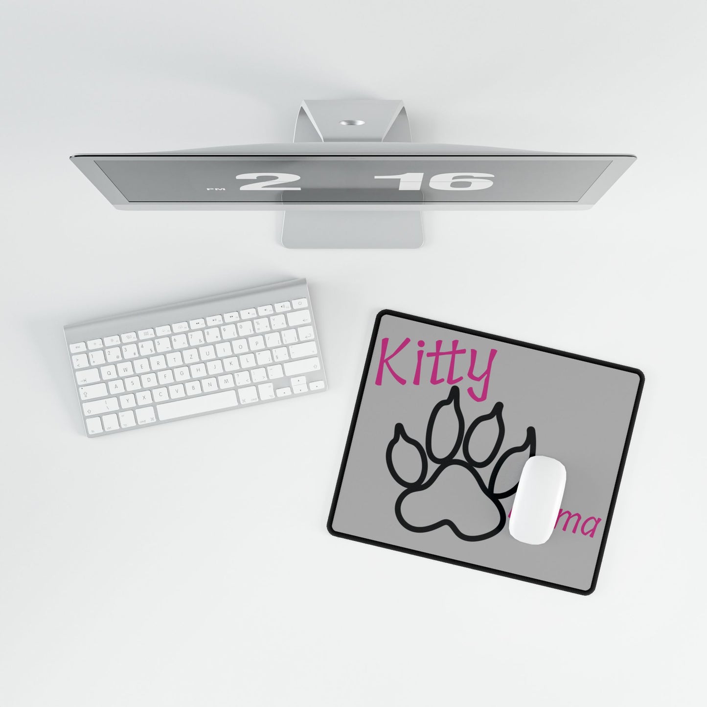 Kitty Mama Mouse Pads Printify