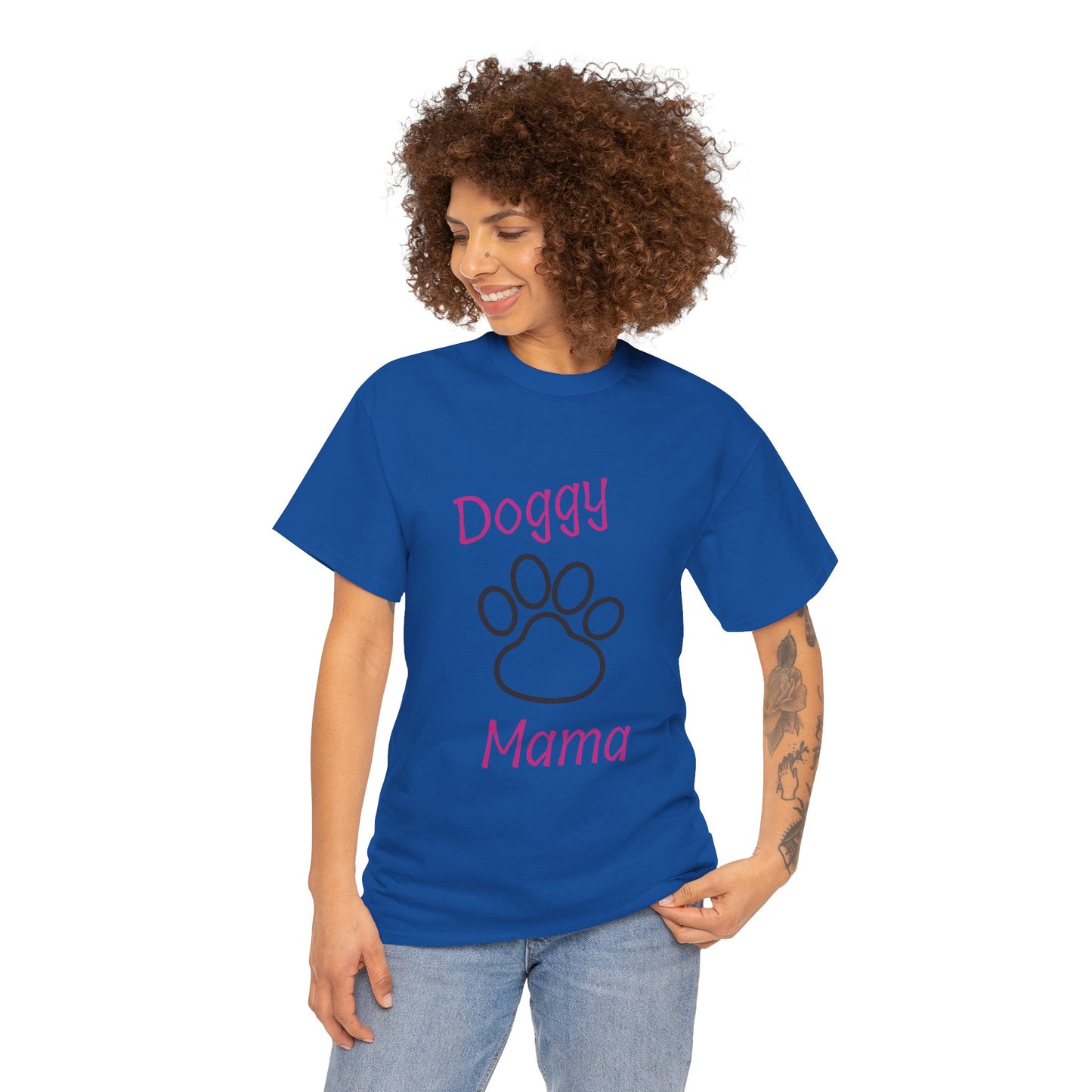 Doggy Mama Unisex Heavy Cotton Tee Printify