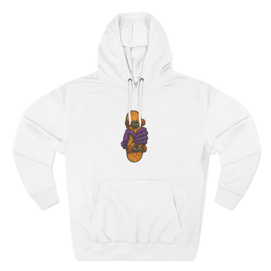 Cozy Three-Panel Fleece Hoodie for Chill Days, Perfect Gift for Friends, Unique Style, Casual Wear, Comfortable Layering Printify