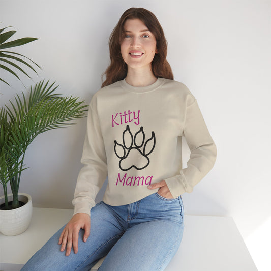 Unisex Heavy Blend™ Kitty Mama Crewneck Sweatshirt Printify