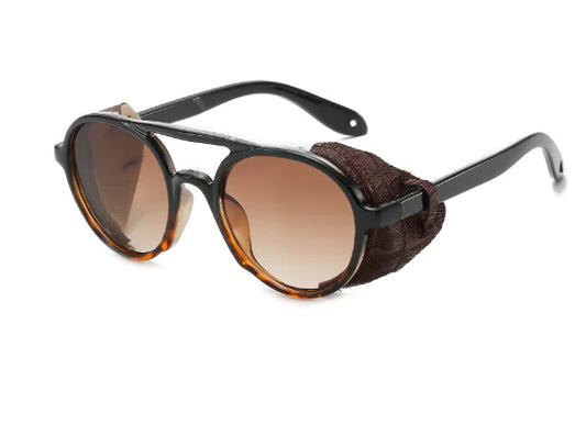 Windproof big frame sunglasses steampunk sunglasses