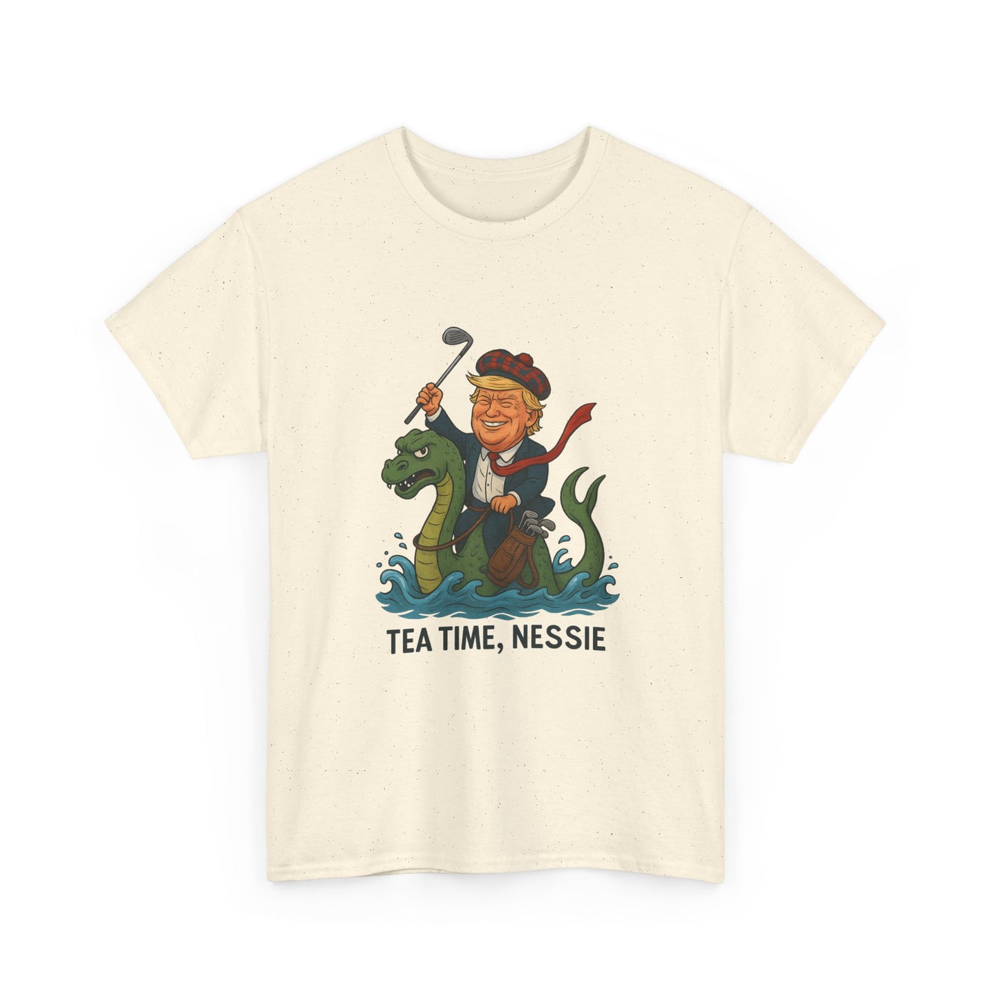 Playful Nessie Tee, Fun Shirt for Casual Wear, Great Gift for Lake Lovers, Perfect for Summer Outings, Unique Humor Apparel Printify