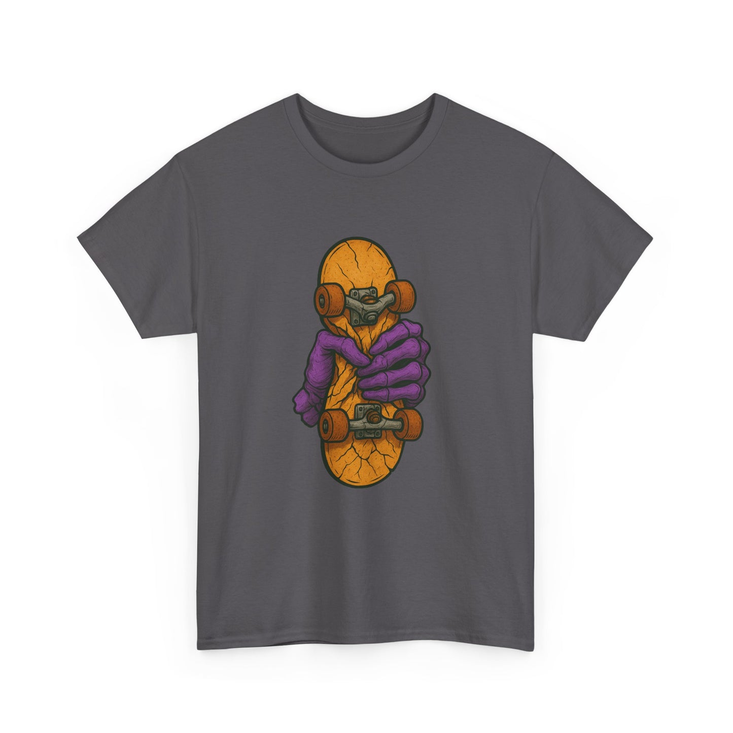 Skateboard Monster Tee, Fun Graphic T-Shirt for Skaters, Cool Unisex Cotton Shirt, Unique Gift for Birthdays, Streetwear Style Printify