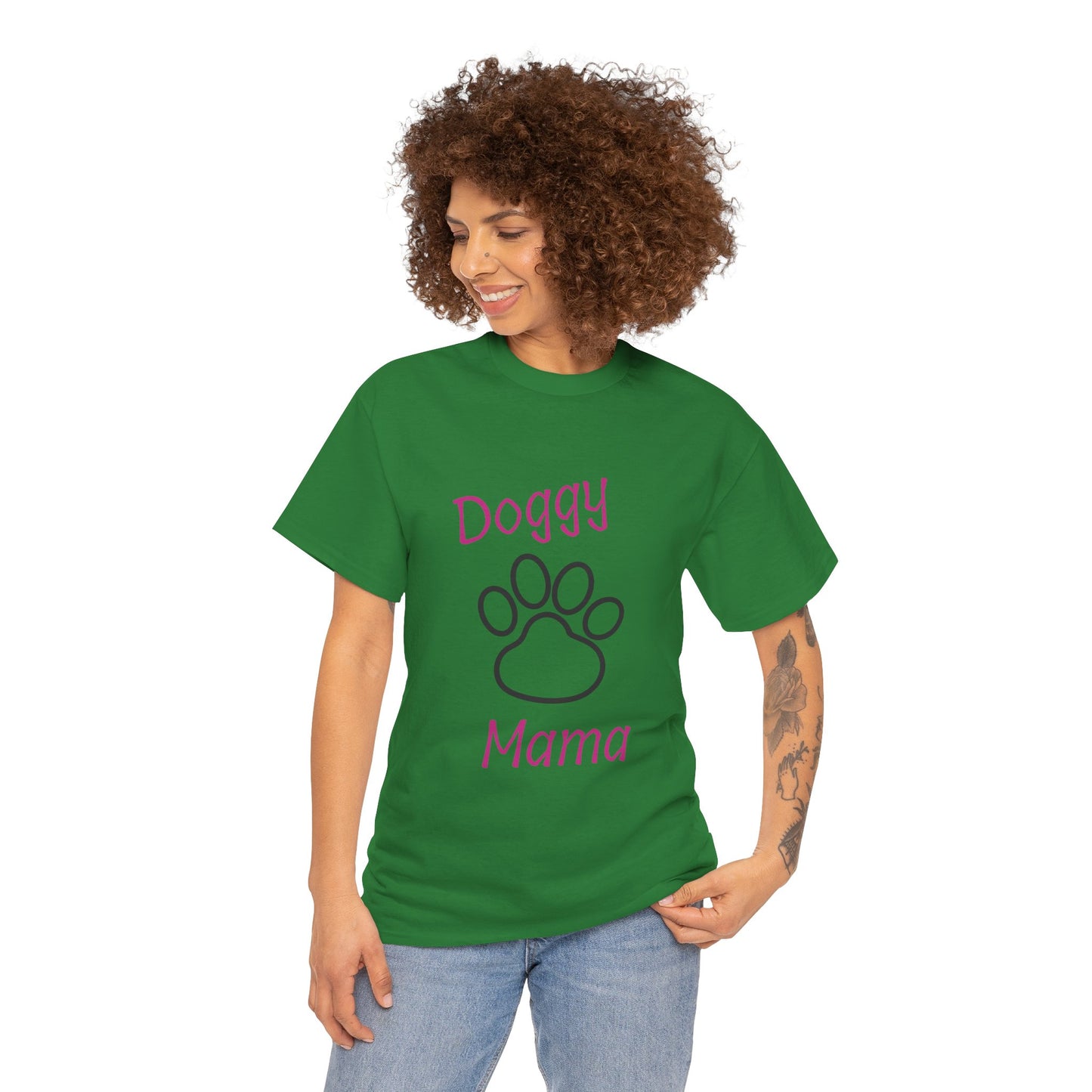 Doggy Mama Unisex Heavy Cotton Tee Printify
