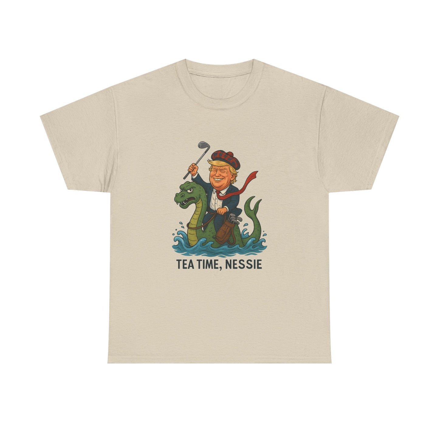 Playful Nessie Tee, Fun Shirt for Casual Wear, Great Gift for Lake Lovers, Perfect for Summer Outings, Unique Humor Apparel Printify