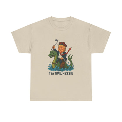 Playful Nessie Tee, Fun Shirt for Casual Wear, Great Gift for Lake Lovers, Perfect for Summer Outings, Unique Humor Apparel Printify