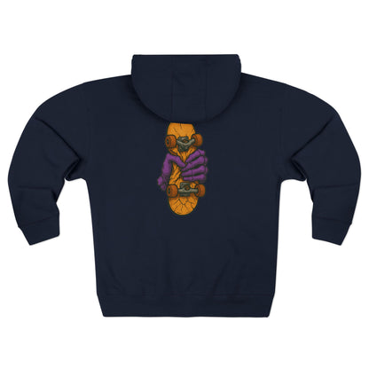 Street Skateboarder Zip Hoodie