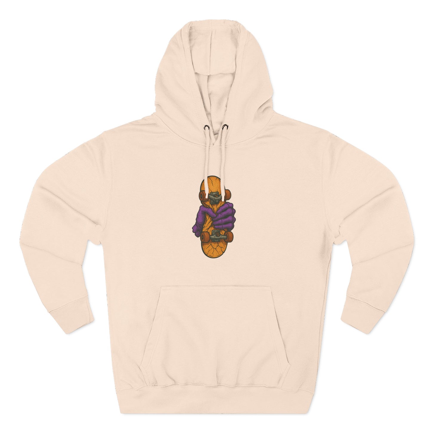 Cozy Three-Panel Fleece Hoodie for Chill Days, Perfect Gift for Friends, Unique Style, Casual Wear, Comfortable Layering Printify