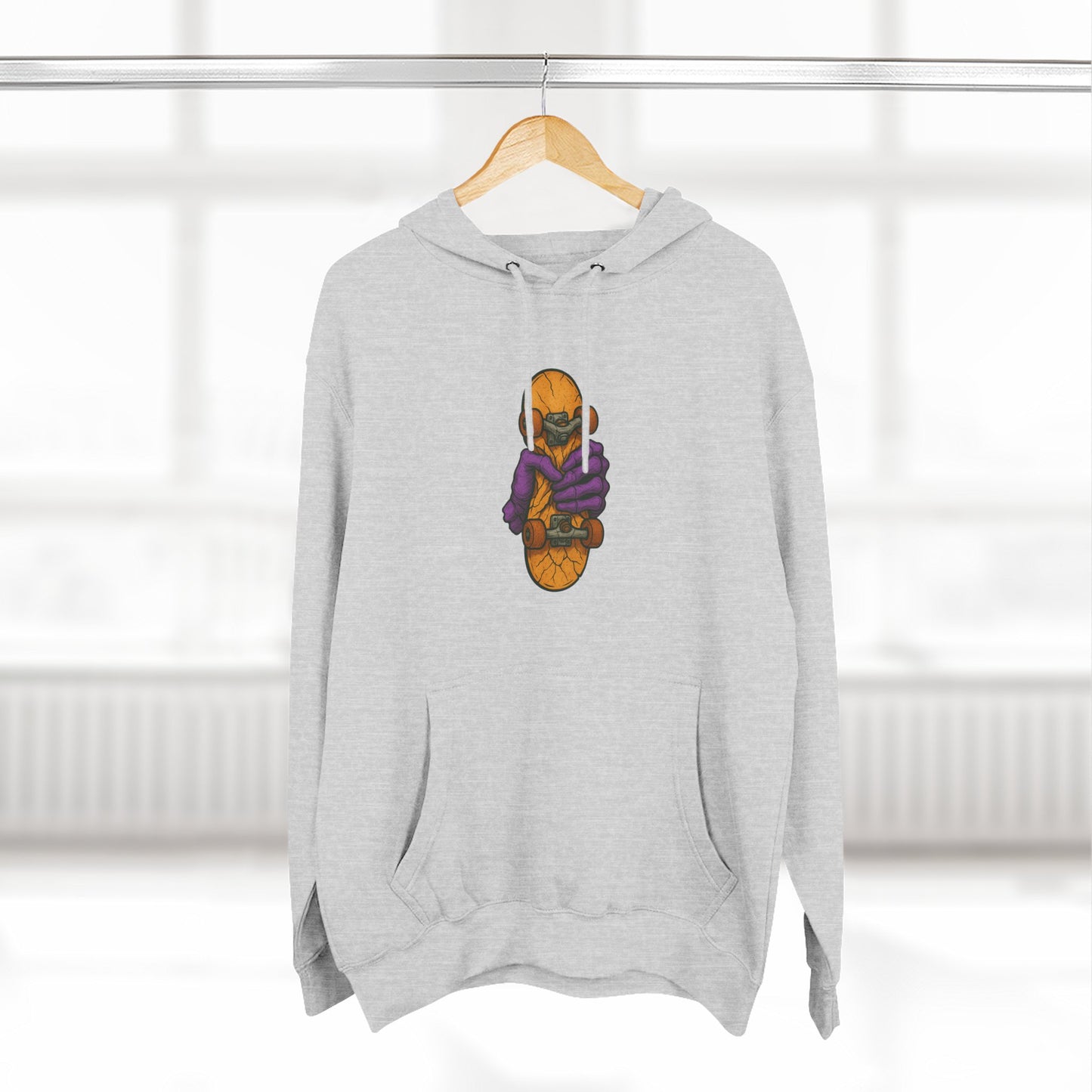 Cozy Three-Panel Fleece Hoodie for Chill Days, Perfect Gift for Friends, Unique Style, Casual Wear, Comfortable Layering Printify
