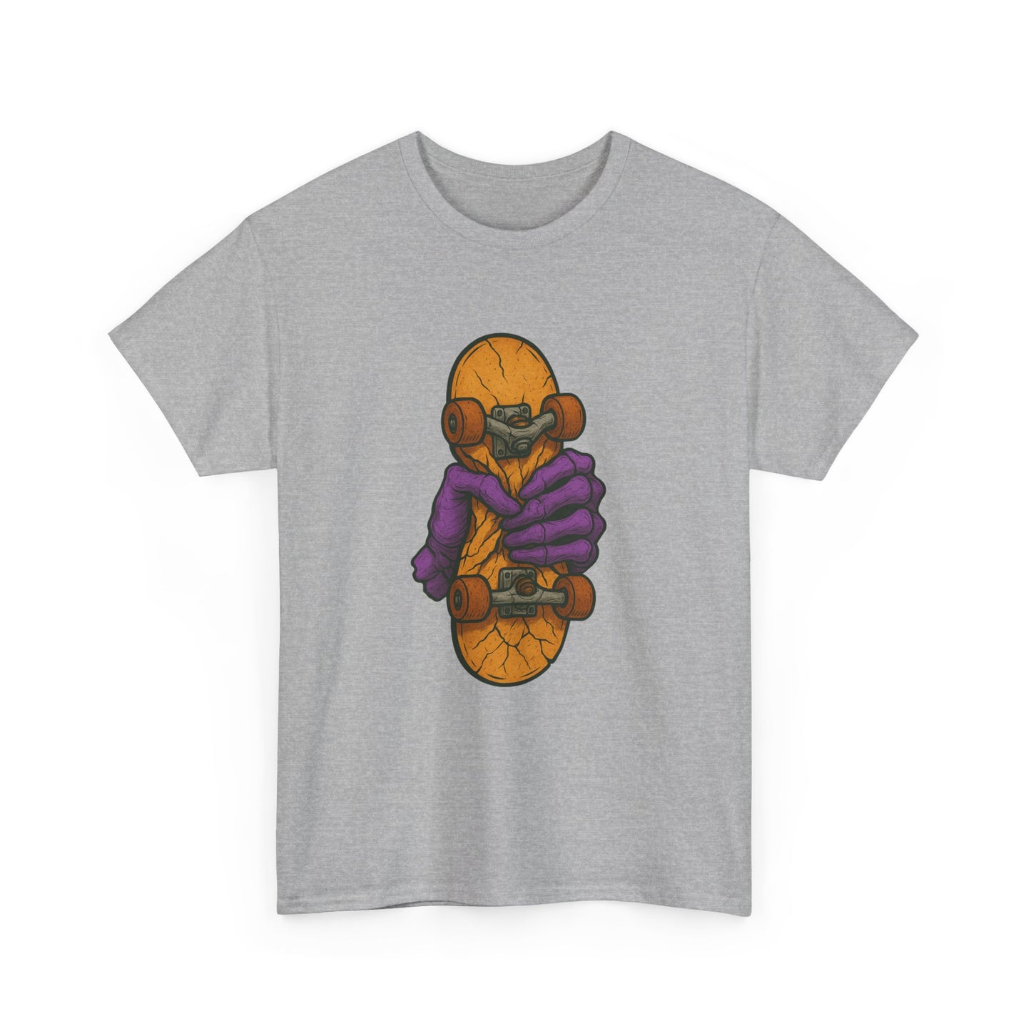 Skateboard Monster Tee, Fun Graphic T-Shirt for Skaters, Cool Unisex Cotton Shirt, Unique Gift for Birthdays, Streetwear Style Printify