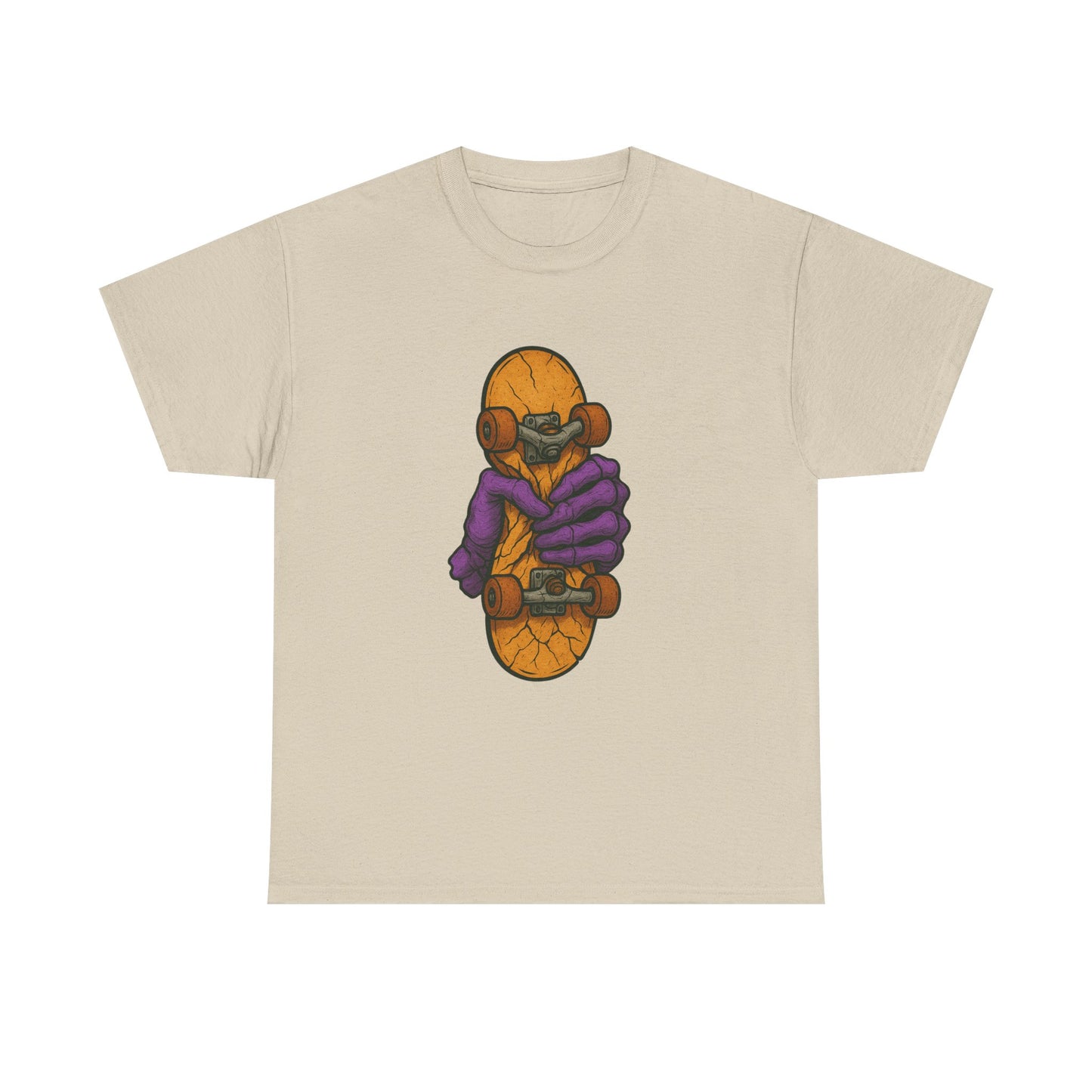 Skateboard Monster Tee, Fun Graphic T-Shirt for Skaters, Cool Unisex Cotton Shirt, Unique Gift for Birthdays, Streetwear Style Printify