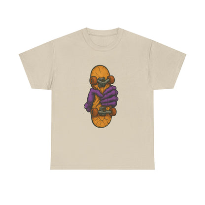 Skateboard Monster Tee, Fun Graphic T-Shirt for Skaters, Cool Unisex Cotton Shirt, Unique Gift for Birthdays, Streetwear Style Printify