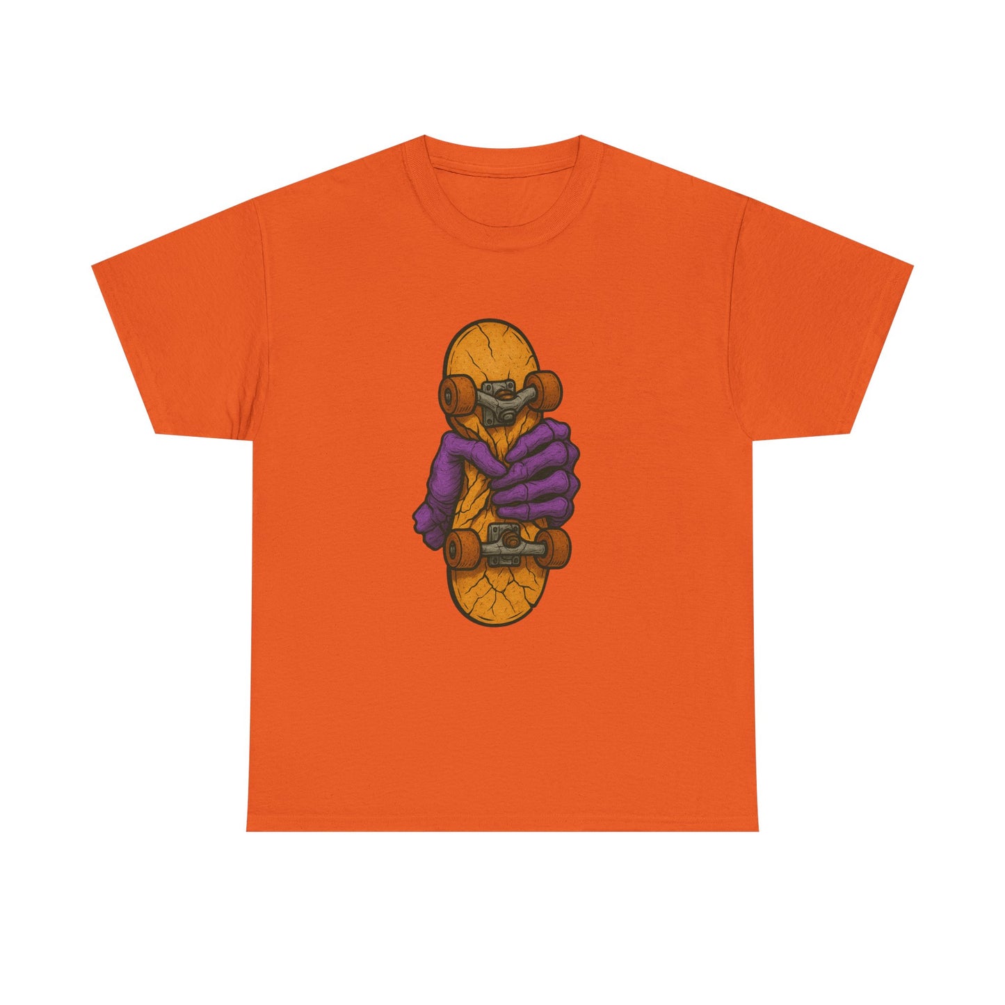 Skateboard Monster Tee, Fun Graphic T-Shirt for Skaters, Cool Unisex Cotton Shirt, Unique Gift for Birthdays, Streetwear Style Printify