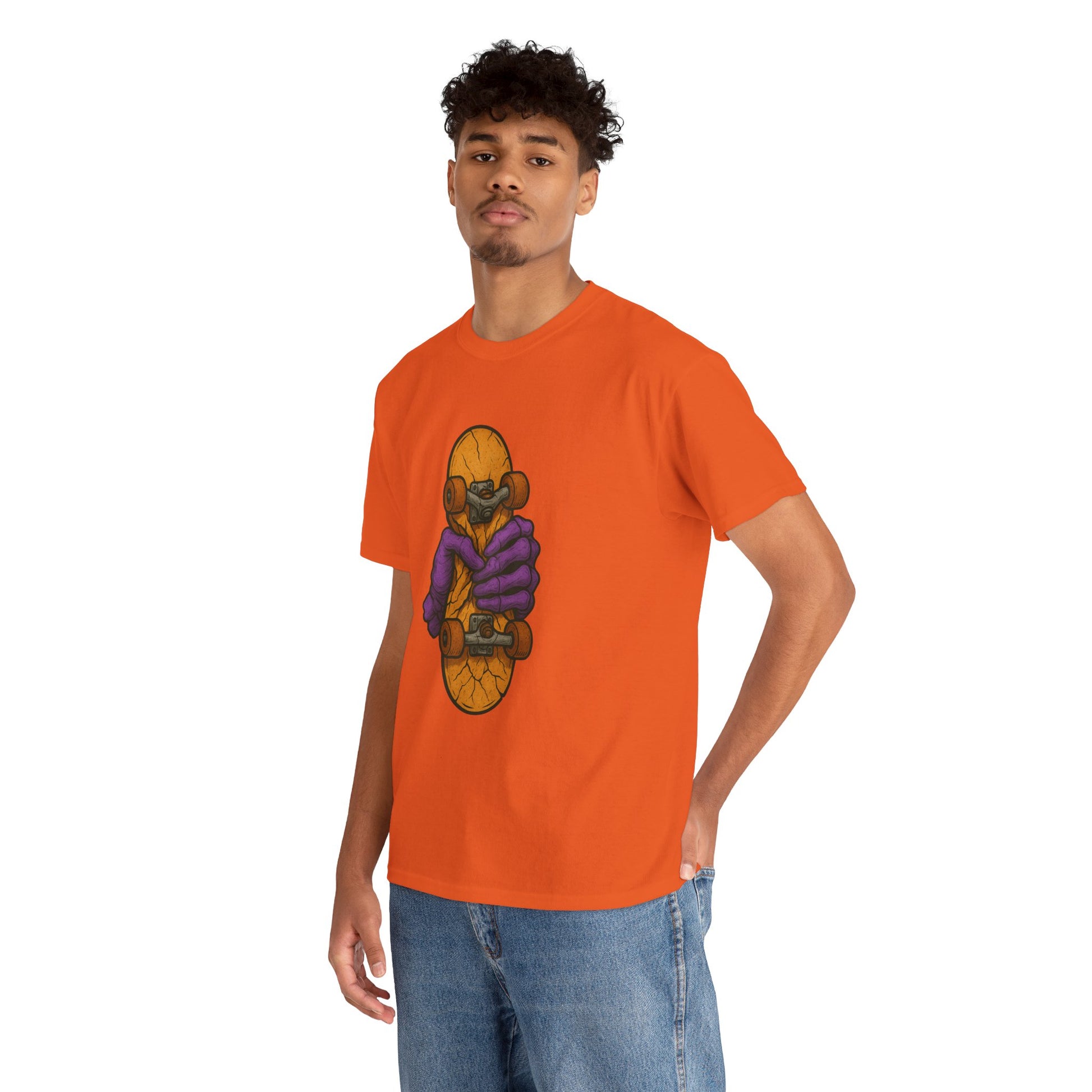 Skateboard Monster Tee, Fun Graphic T-Shirt for Skaters, Cool Unisex Cotton Shirt, Unique Gift for Birthdays, Streetwear Style Printify