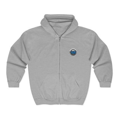 Concrete Royalty Zip Hoodie – Colorful Graffiti Streetwear Printify