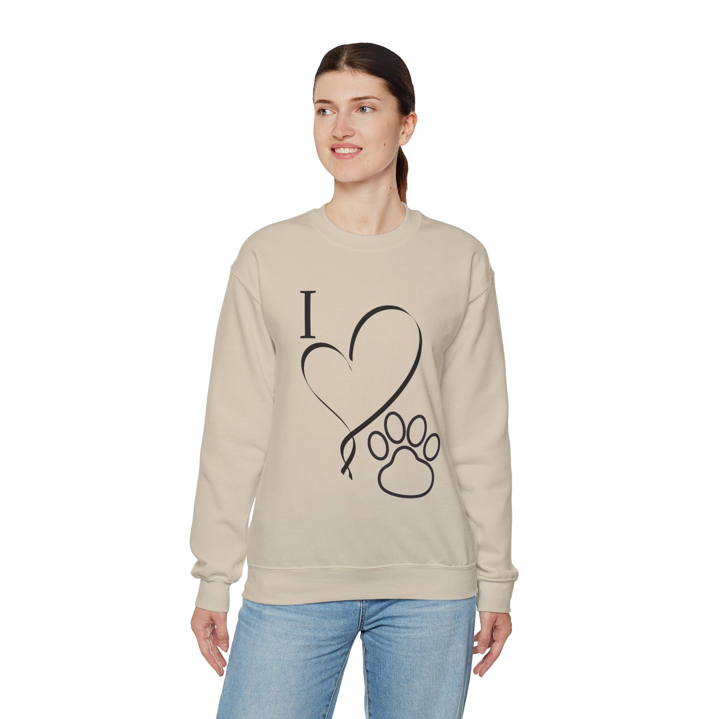I Love My Pet Crewneck Sweatshirt