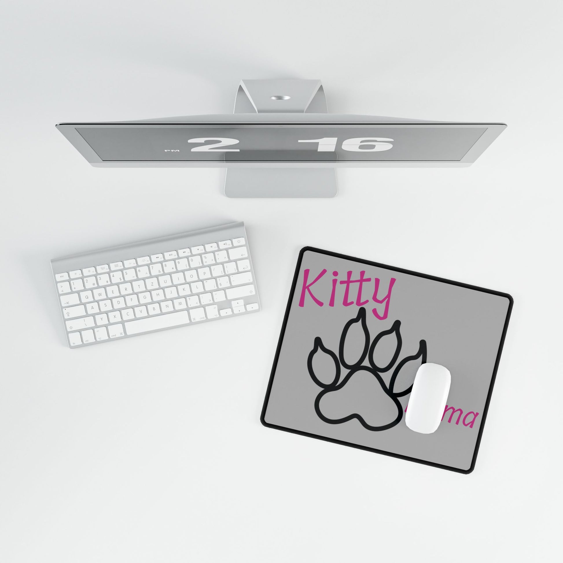 Kitty Mama Mouse Pads Printify