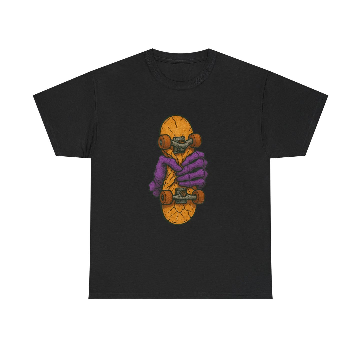 Skateboard Monster Tee, Fun Graphic T-Shirt for Skaters, Cool Unisex Cotton Shirt, Unique Gift for Birthdays, Streetwear Style Printify
