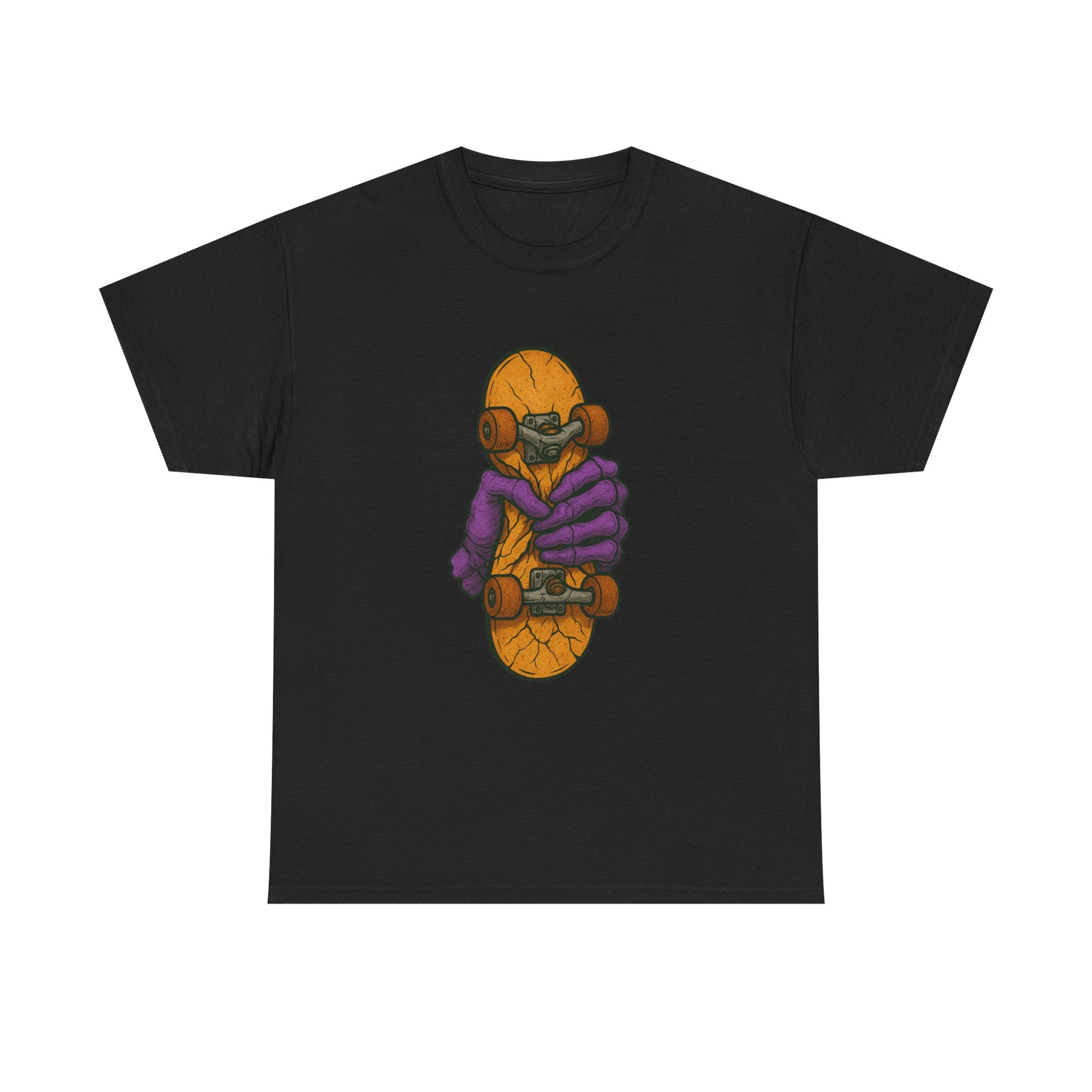 Skateboard Monster Tee, Fun Graphic T-Shirt for Skaters, Cool Unisex Cotton Shirt, Unique Gift for Birthdays, Streetwear Style Printify