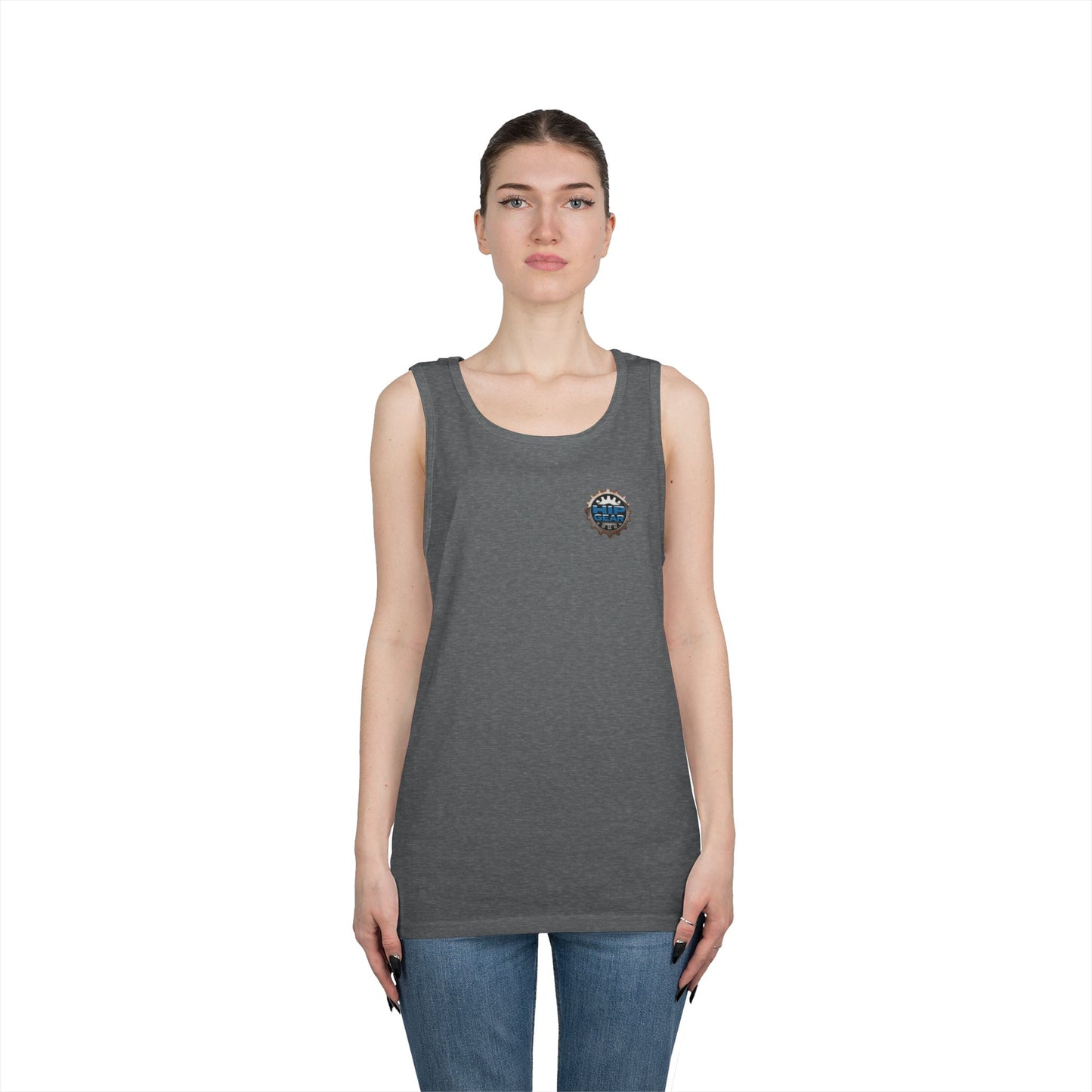 Skate Skull Tank Top – "No Brakes" Graphic Sleeveless Tee Printify