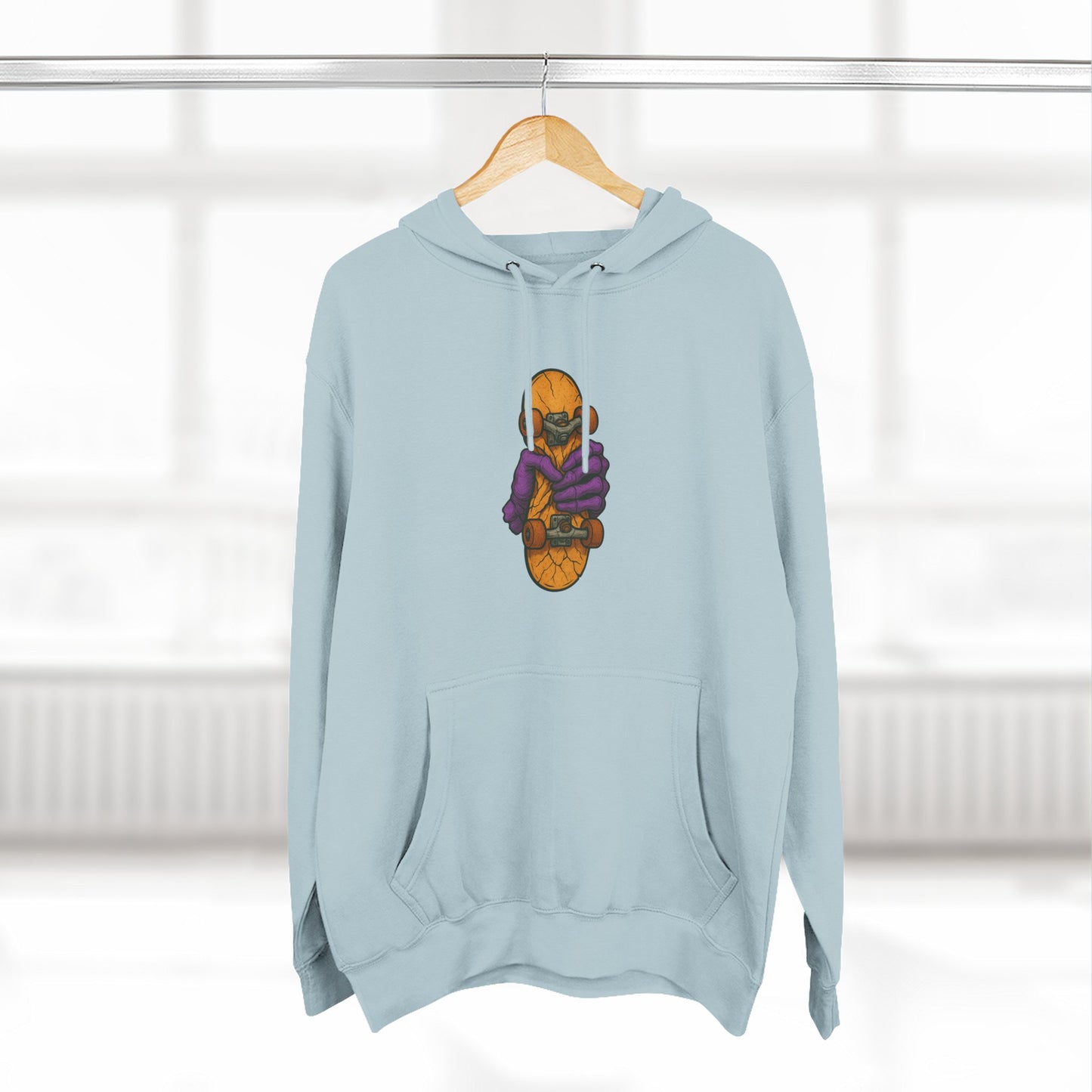 Cozy Three-Panel Fleece Hoodie for Chill Days, Perfect Gift for Friends, Unique Style, Casual Wear, Comfortable Layering Printify