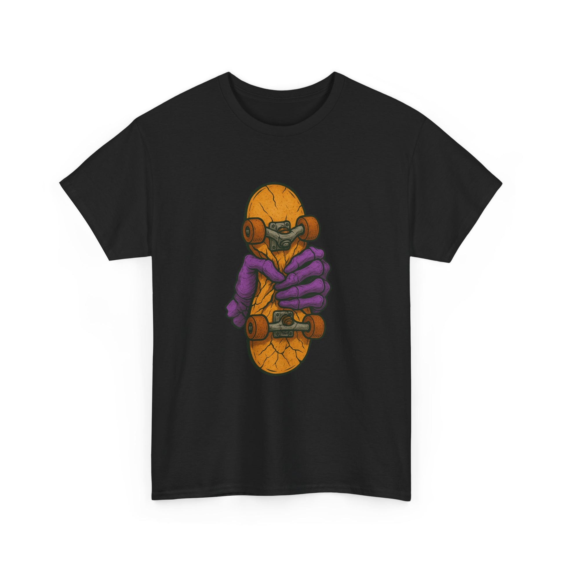 Skateboard Monster Tee, Fun Graphic T-Shirt for Skaters, Cool Unisex Cotton Shirt, Unique Gift for Birthdays, Streetwear Style Printify