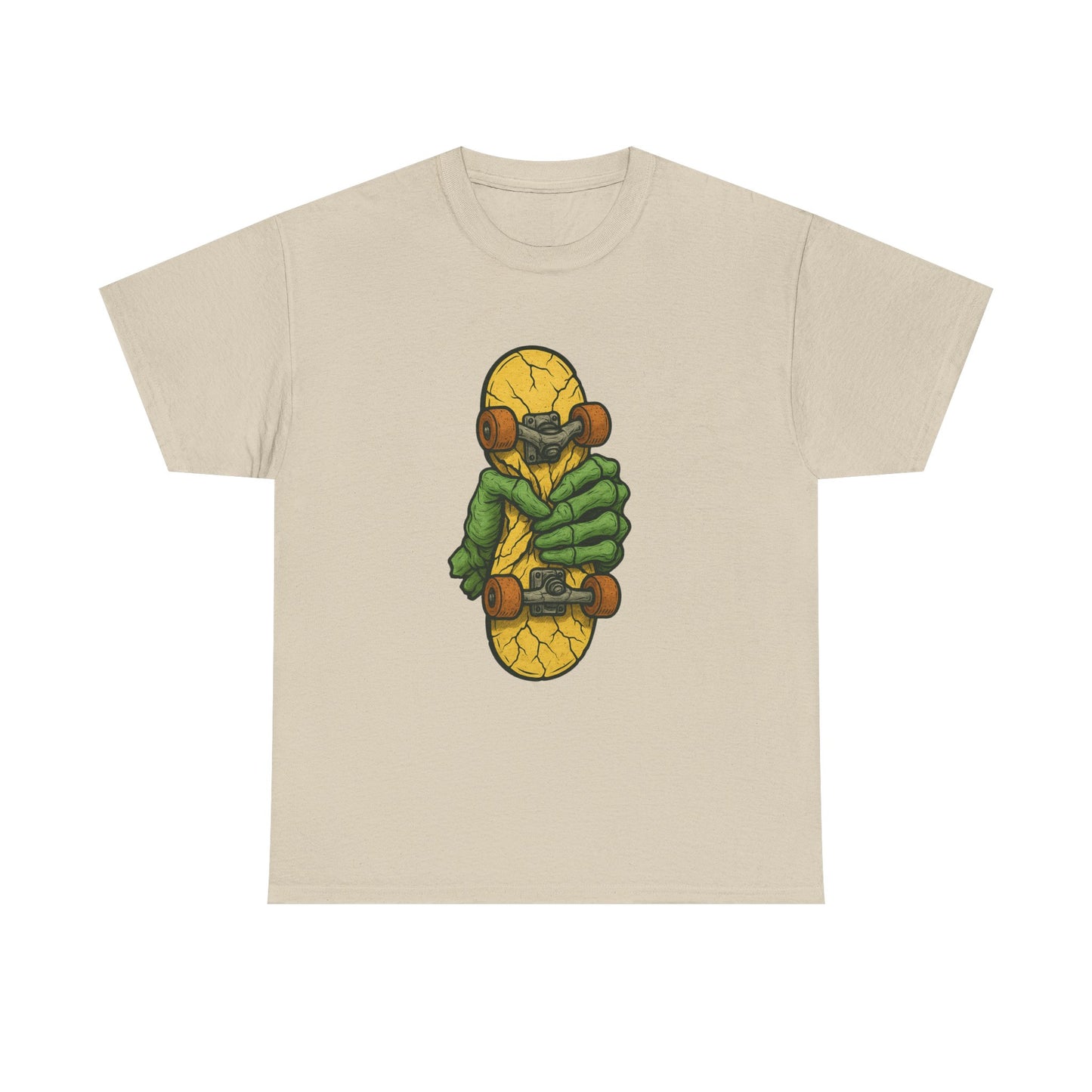 Skateboard Monster Tee, Fun Graphic T-Shirt for Skaters, Cool Unisex Cotton Shirt, Unique Gift for Birthdays, Streetwear Style Printify