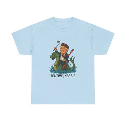 Playful Nessie Tee, Fun Shirt for Casual Wear, Great Gift for Lake Lovers, Perfect for Summer Outings, Unique Humor Apparel Printify