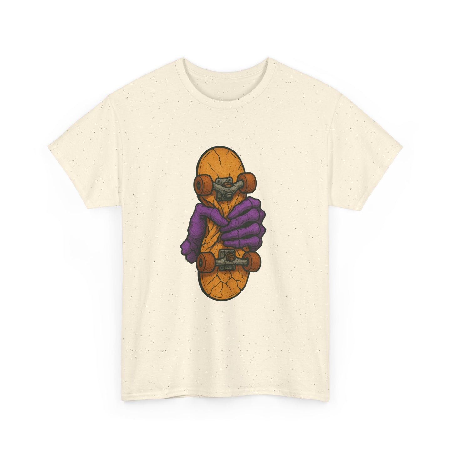 Skateboard Monster Tee, Fun Graphic T-Shirt for Skaters, Cool Unisex Cotton Shirt, Unique Gift for Birthdays, Streetwear Style Printify