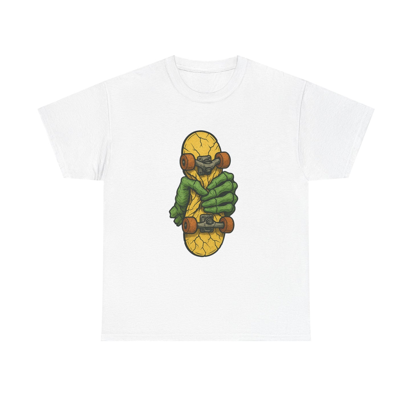 Skateboard Monster Tee, Fun Graphic T-Shirt for Skaters, Cool Unisex Cotton Shirt, Unique Gift for Birthdays, Streetwear Style Printify