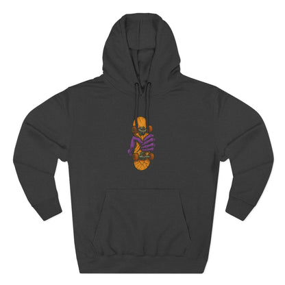 Cozy Three-Panel Fleece Hoodie for Chill Days, Perfect Gift for Friends, Unique Style, Casual Wear, Comfortable Layering Printify