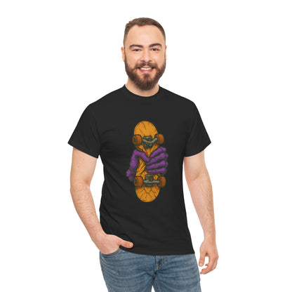 Skateboard Monster Tee, Fun Graphic T-Shirt for Skaters, Cool Unisex Cotton Shirt, Unique Gift for Birthdays, Streetwear Style Printify