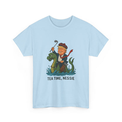 Playful Nessie Tee, Fun Shirt for Casual Wear, Great Gift for Lake Lovers, Perfect for Summer Outings, Unique Humor Apparel Printify