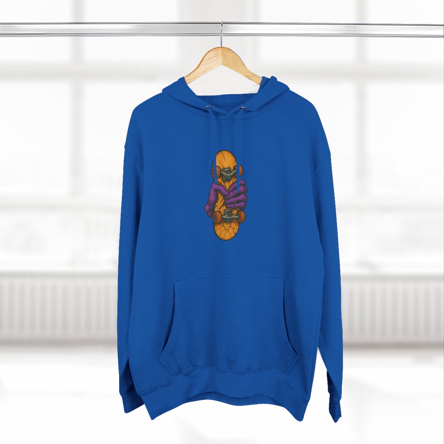 Cozy Three-Panel Fleece Hoodie for Chill Days, Perfect Gift for Friends, Unique Style, Casual Wear, Comfortable Layering Printify