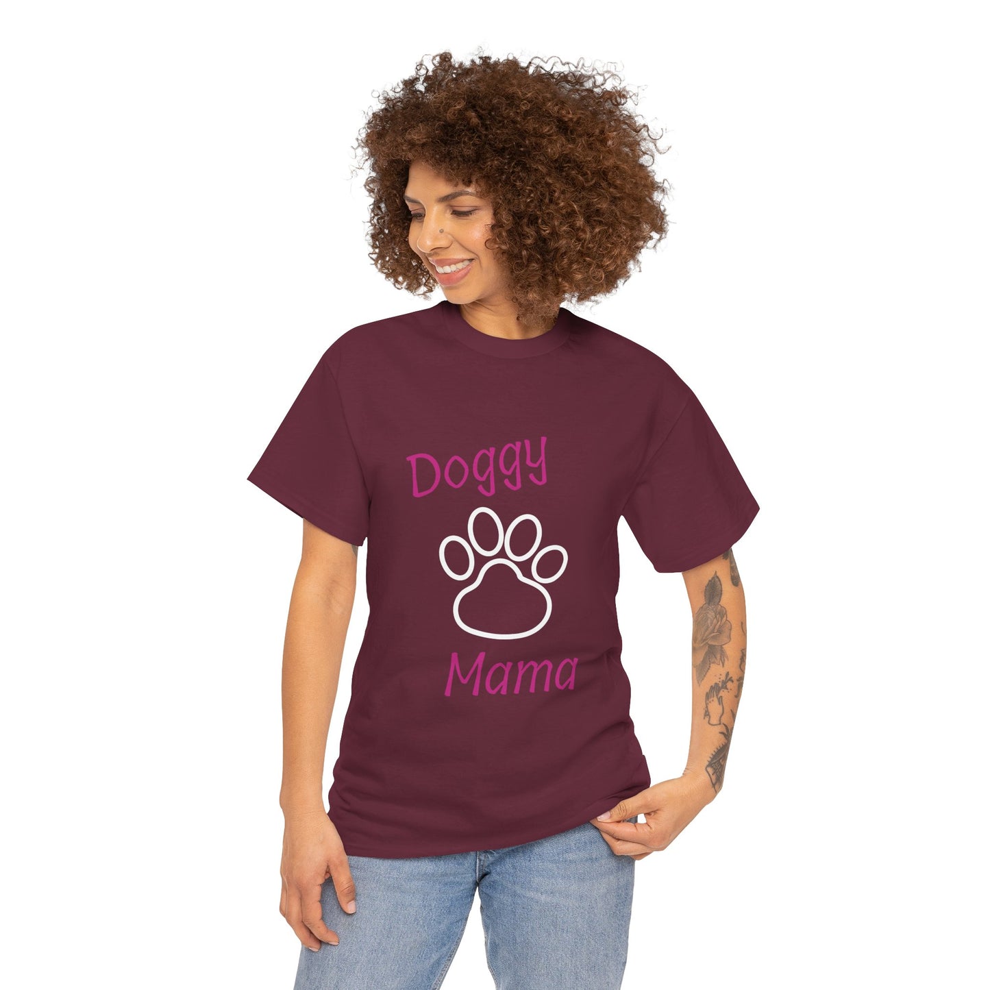 Doggy Mama Unisex Heavy Cotton Tee Printify