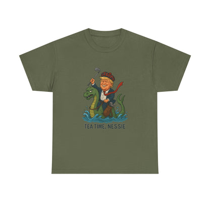 Playful Nessie Tee, Fun Shirt for Casual Wear, Great Gift for Lake Lovers, Perfect for Summer Outings, Unique Humor Apparel Printify