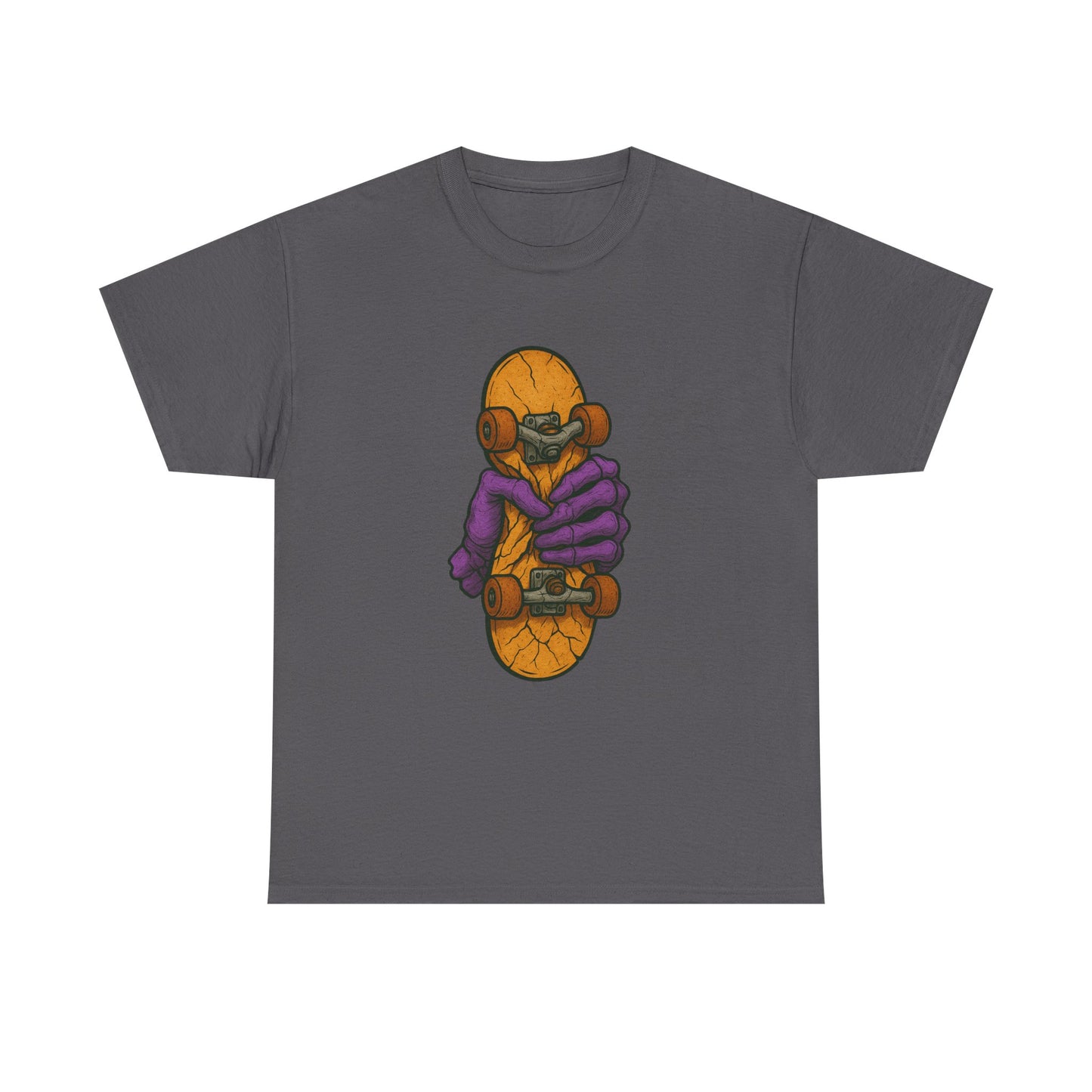 Skateboard Monster Tee, Fun Graphic T-Shirt for Skaters, Cool Unisex Cotton Shirt, Unique Gift for Birthdays, Streetwear Style Printify