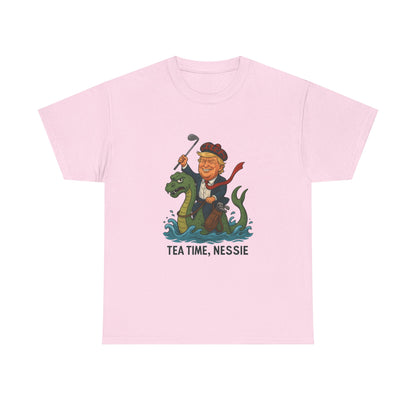 Playful Nessie Tee, Fun Shirt for Casual Wear, Great Gift for Lake Lovers, Perfect for Summer Outings, Unique Humor Apparel Printify