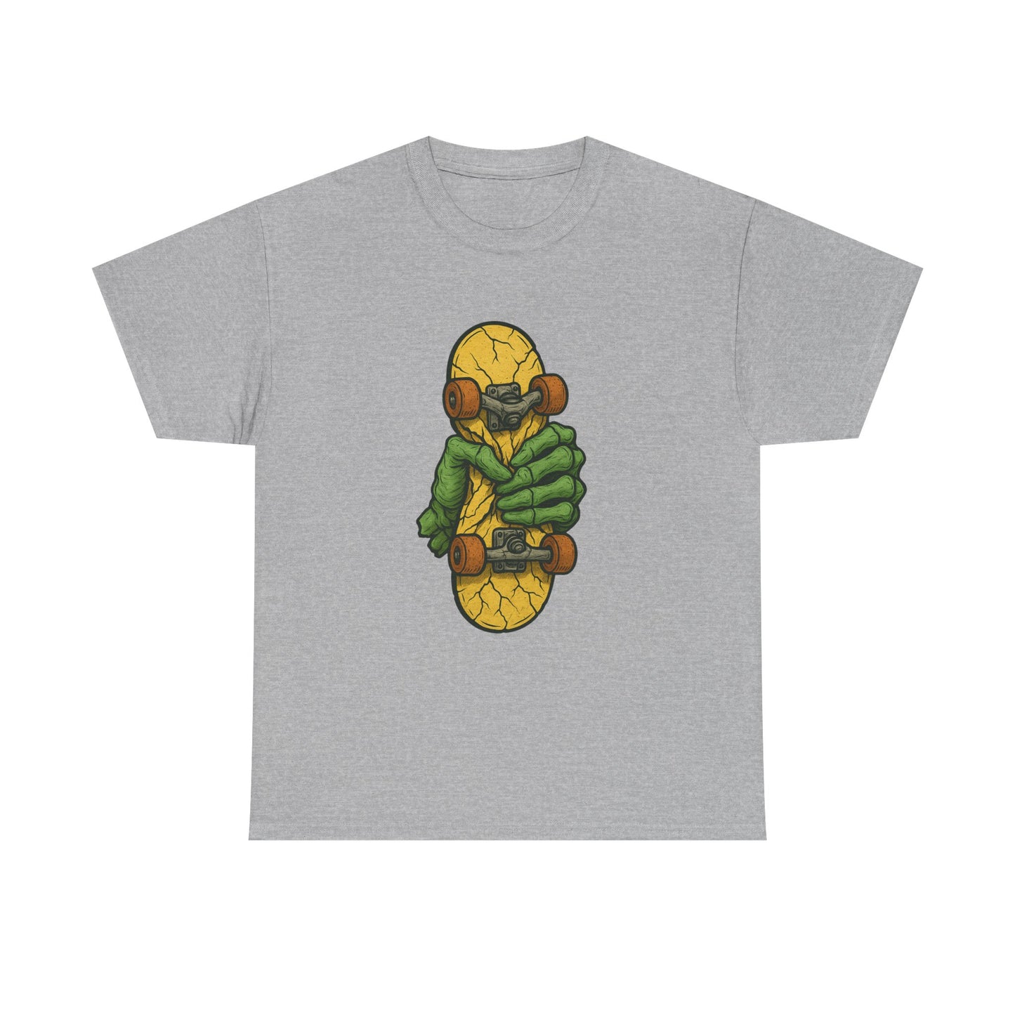 Skateboard Monster Tee, Fun Graphic T-Shirt for Skaters, Cool Unisex Cotton Shirt, Unique Gift for Birthdays, Streetwear Style Printify