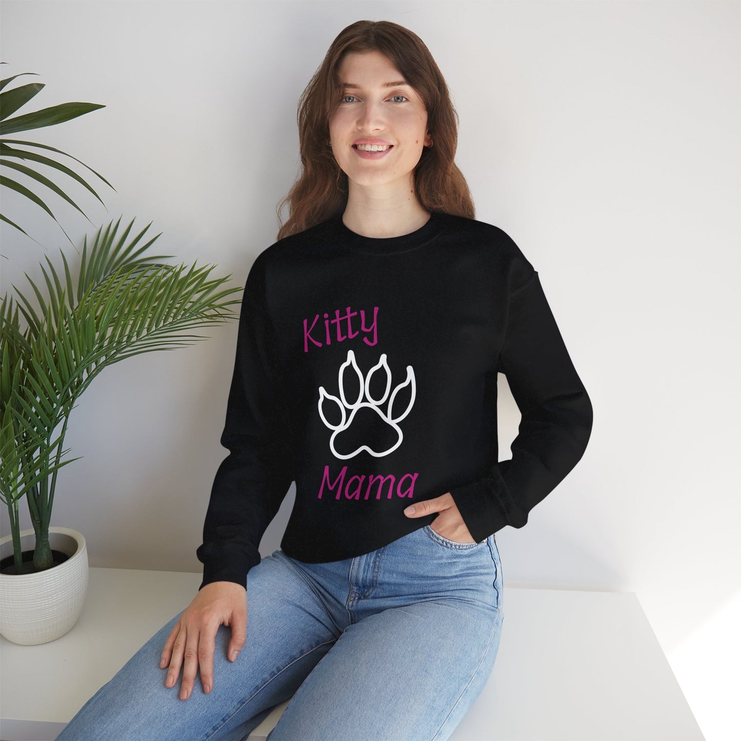 Copy of Unisex Heavy Blend™ Kitty Mama Crewneck Sweatshirt Printify