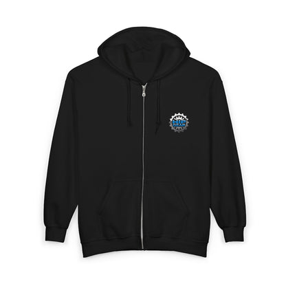 Concrete Royalty Zip Hoodie – Colorful Graffiti Streetwear Printify