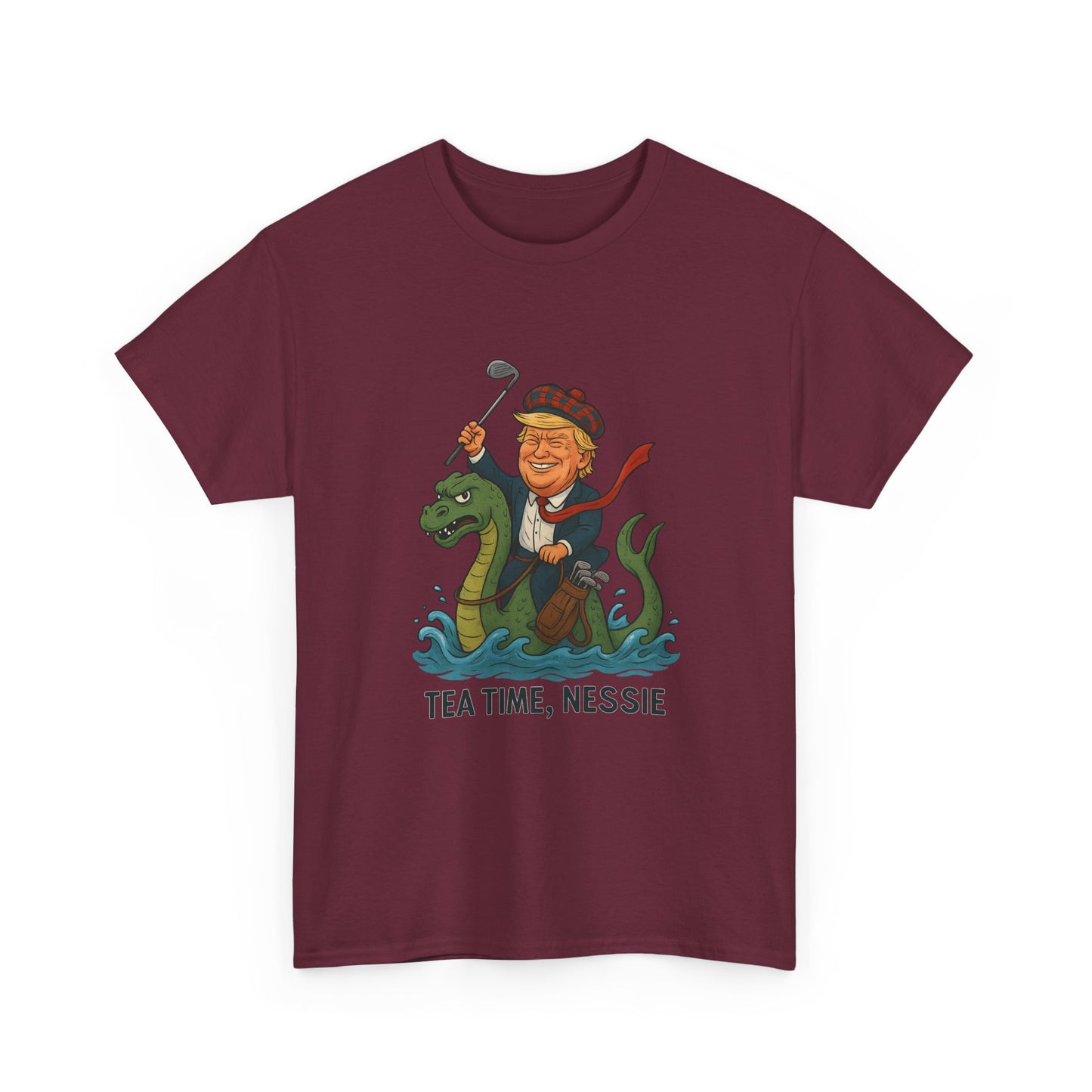 Playful Nessie Tee, Fun Shirt for Casual Wear, Great Gift for Lake Lovers, Perfect for Summer Outings, Unique Humor Apparel Printify