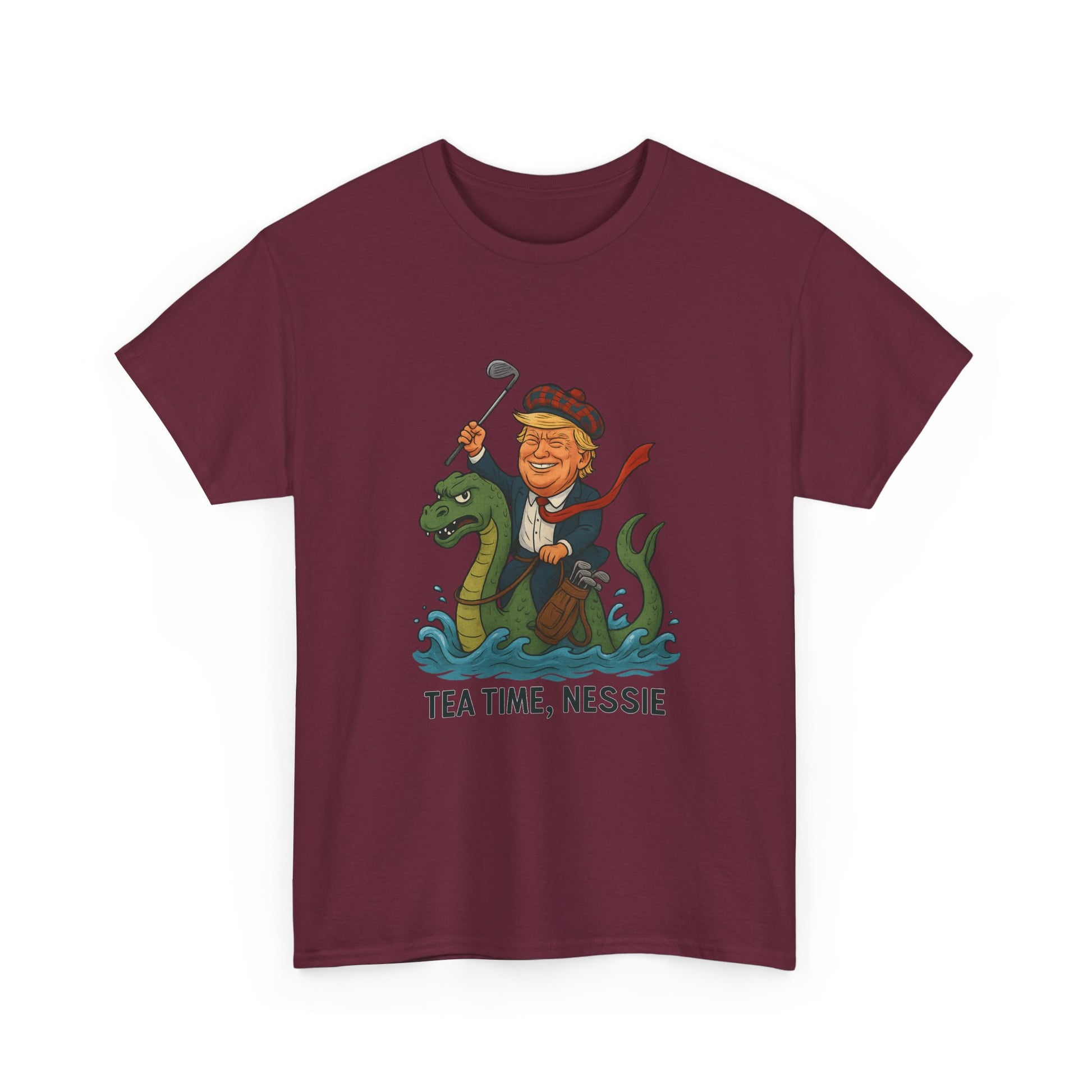 Playful Nessie Tee, Fun Shirt for Casual Wear, Great Gift for Lake Lovers, Perfect for Summer Outings, Unique Humor Apparel Printify