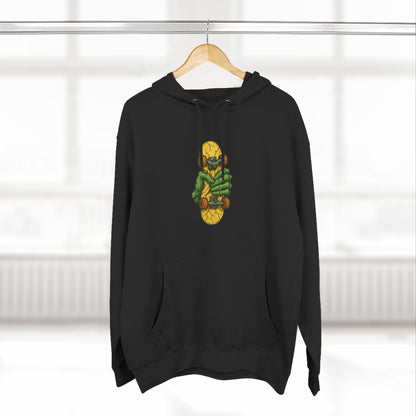 Vibrant Three-Panel Fleece Hoodie with Unique Design, Cozy Streetwear, Perfect for Gifts, Fall Style, Unisex Fashion Printify