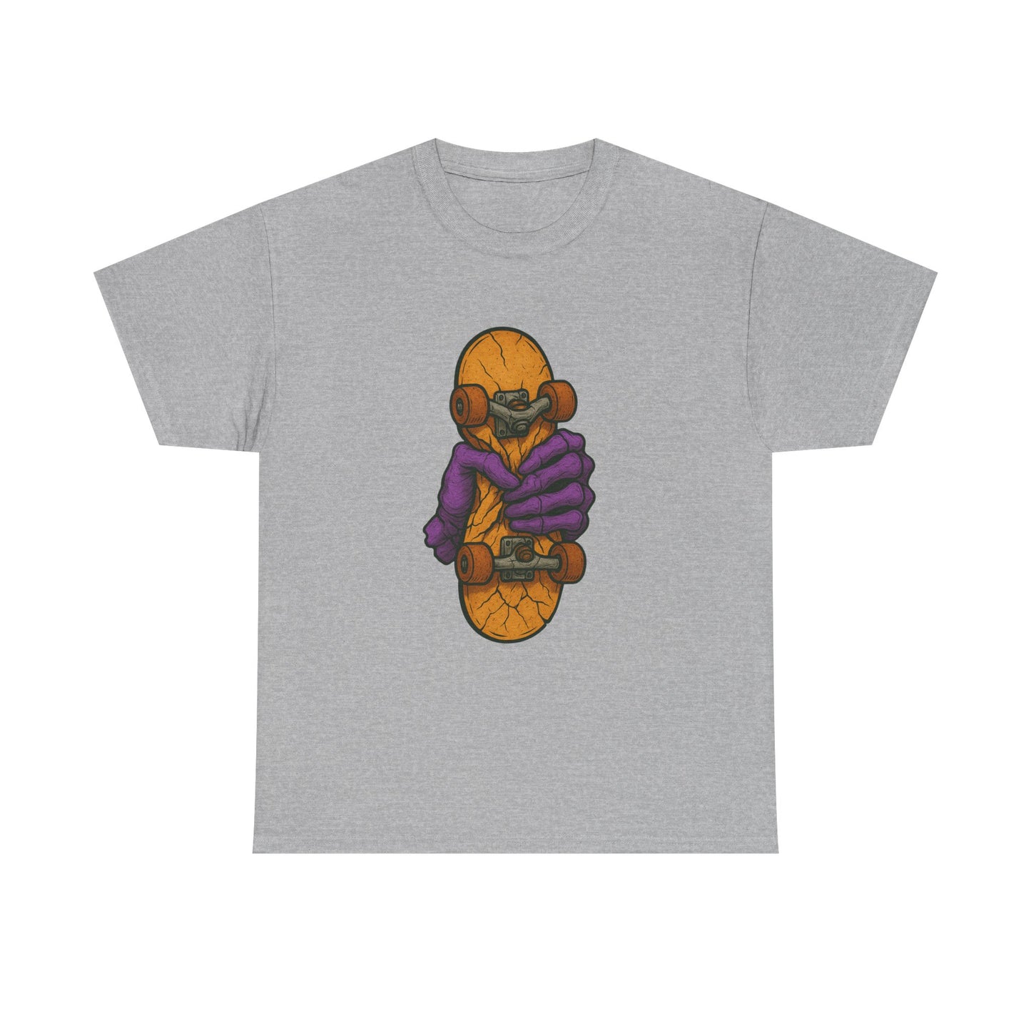 Skateboard Monster Tee, Fun Graphic T-Shirt for Skaters, Cool Unisex Cotton Shirt, Unique Gift for Birthdays, Streetwear Style Printify
