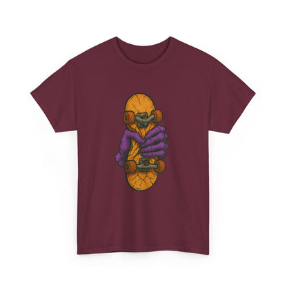 Skateboard Monster Tee, Fun Graphic T-Shirt for Skaters, Cool Unisex Cotton Shirt, Unique Gift for Birthdays, Streetwear Style Printify