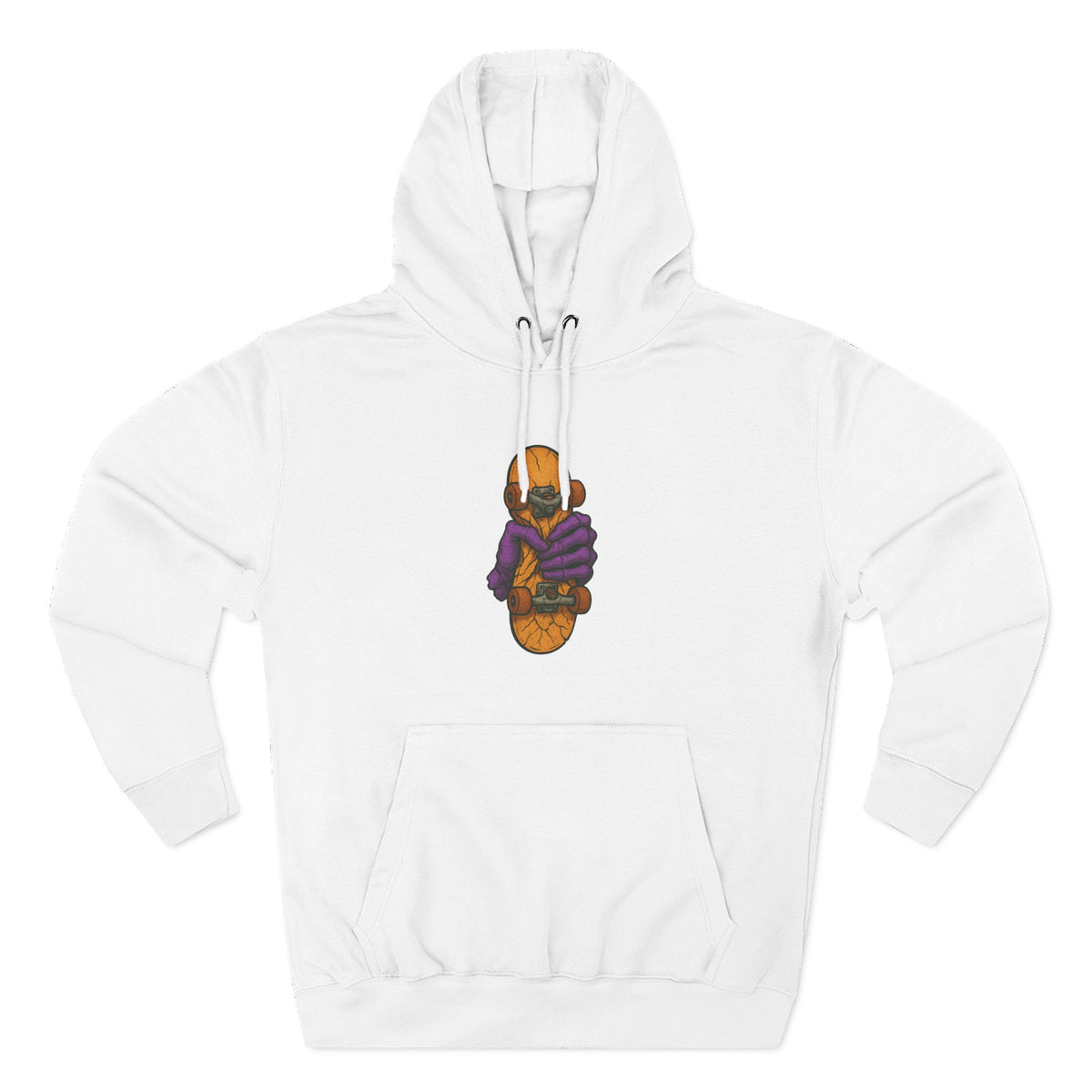 Cozy Three-Panel Fleece Hoodie for Chill Days, Perfect Gift for Friends, Unique Style, Casual Wear, Comfortable Layering Printify