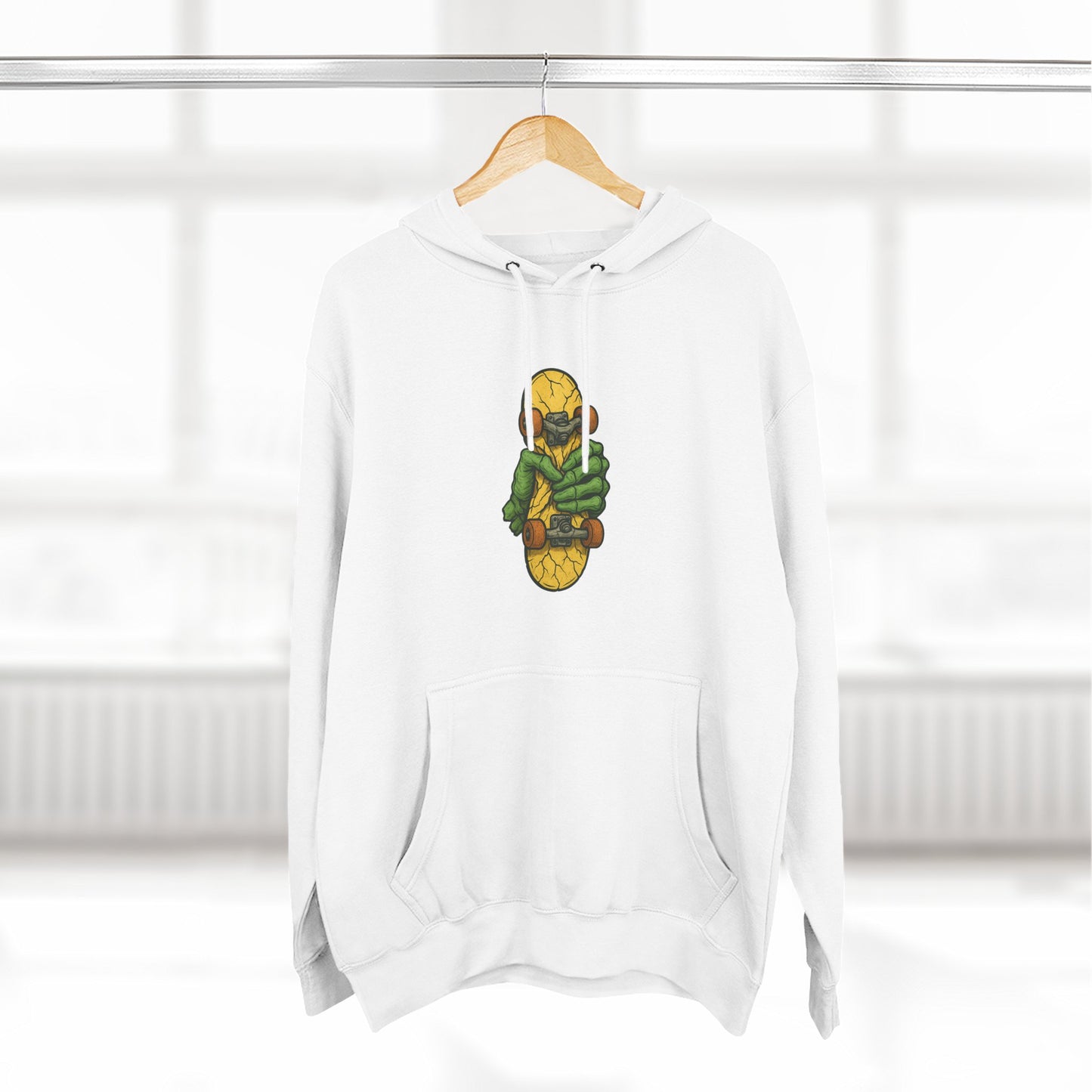 Vibrant Three-Panel Fleece Hoodie with Unique Design, Cozy Streetwear, Perfect for Gifts, Fall Style, Unisex Fashion Printify