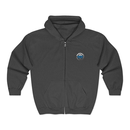 Earned Not Given Zip Hoodie — Motivational Full-Zip Hooded Sweatshirt Printify